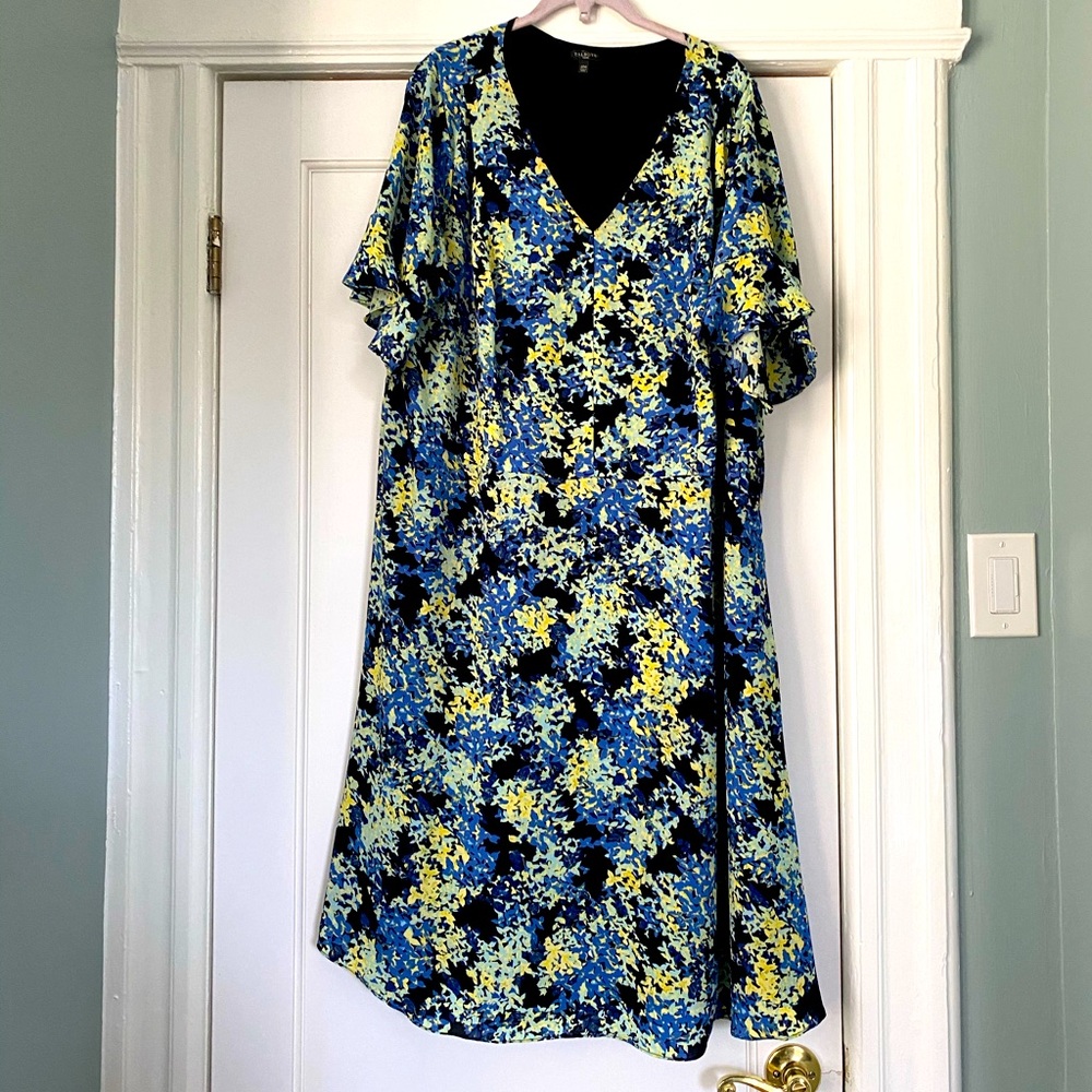 Talbots floral dress. Slimming & stylish